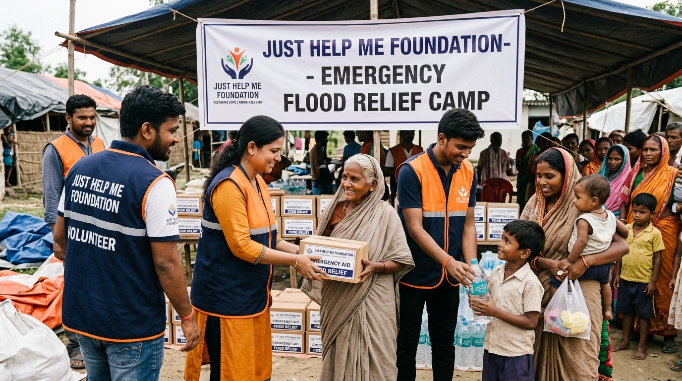 Assam & Bihar Flood Relief Ground Distribution